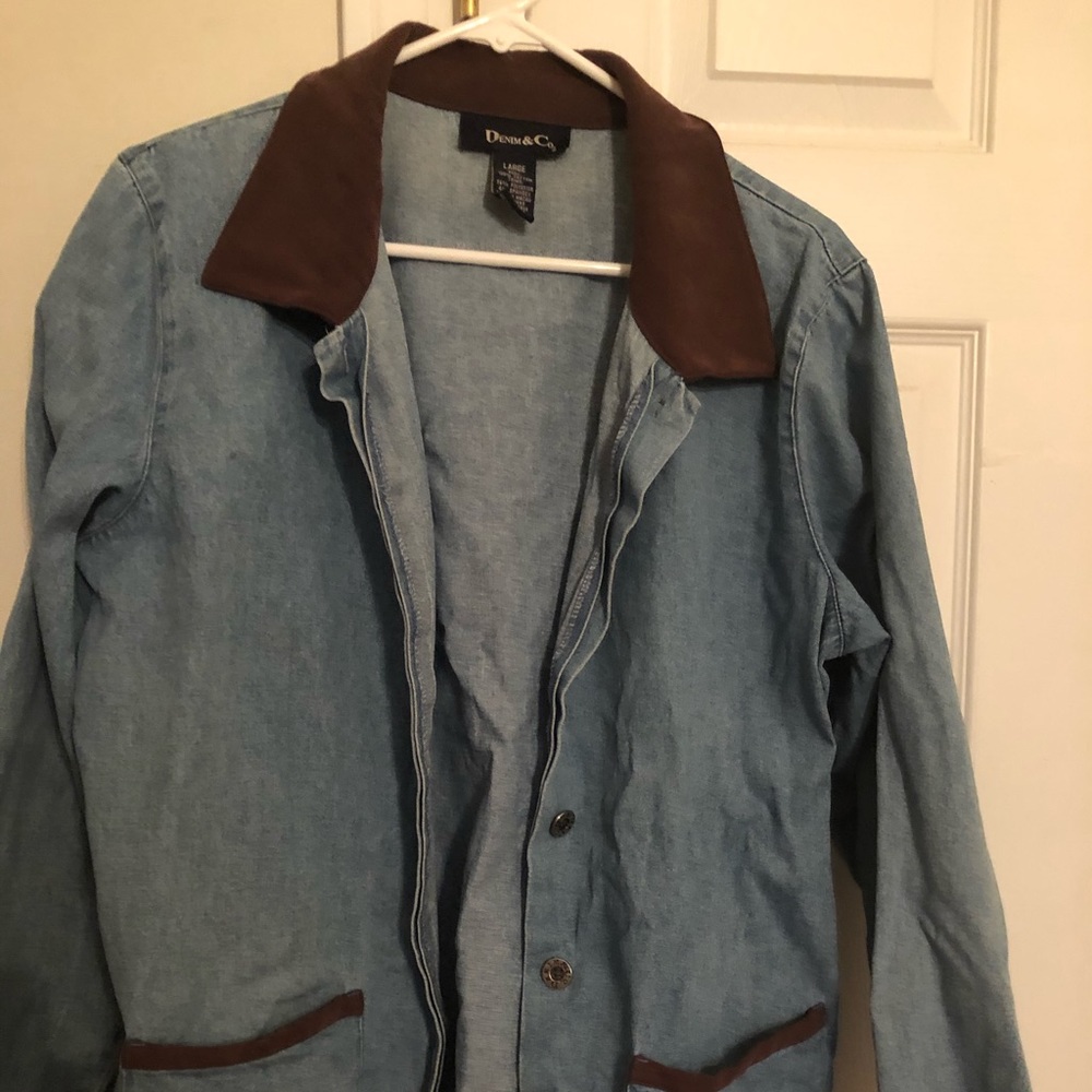 Long sleeved button down jacket
